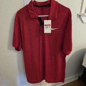 Nike Men's Red Polo Shirt
